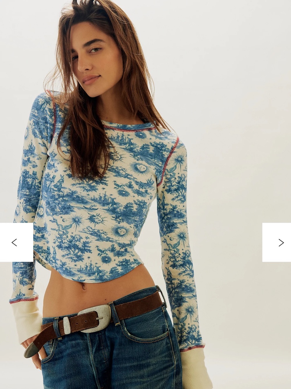 We The Free Toileidays Long Sleeve Thermal Blue